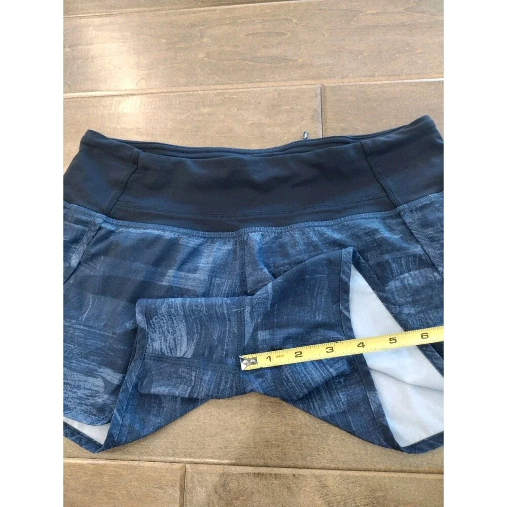 LULULEMON Women's Run Times navy blue print 4